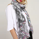 Unique,Breathable,Leopard,Print,Scarf,Summer,Cotton,Special,Shawl,Women