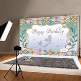 Little,Mermaid,Sweet,Birthday,Party,Backdrop,Decorations,Background,Photography,Props
