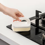 Jordan&Judy,Three,Layers,Sponge,Tiles,Brush,Cleaning,Brush,Scouring,Detachable,Kitchen,Cleaner,Foaming,Brush,Handle,Replacement