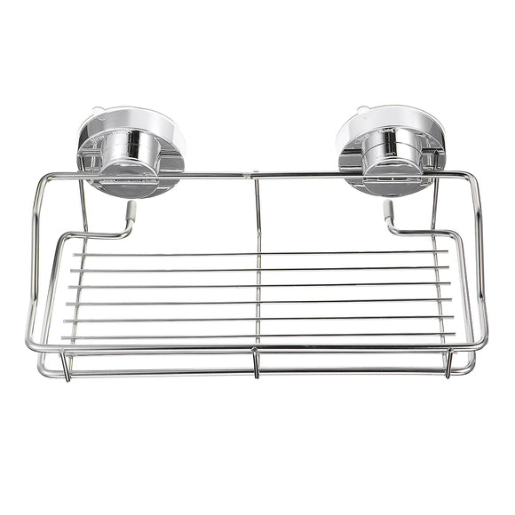 Stainless,Steel,Shower,Storage,Suction,Caddy,Shelf,Mounted,Bathroom,Kitchen,Storage