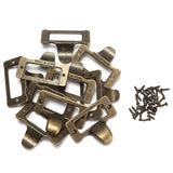 10Pcs,48MM*38MM,Brass,Label,Drawer,Handle,Screws