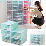 Foldable,Clear,Plastic,Storage,Boxes,Display,Organizer,Stackable,Space,Single
