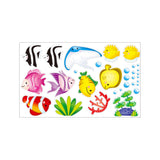 Tropical,Cartoon,Bubble,Ocean,World,Removable,Bathroom,Sticker,Glass,Pastes,Decor