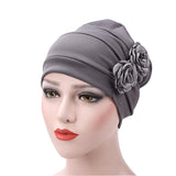 Womens,Paste,Large,Flower,Solid,Beanies,Casual,Luxury,Cotton,Outdoor,Bonnet