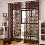 Panel,Pattern,Tulle,Sheer,Curtains,Bedroom,Living,Hollow,Window,Screening