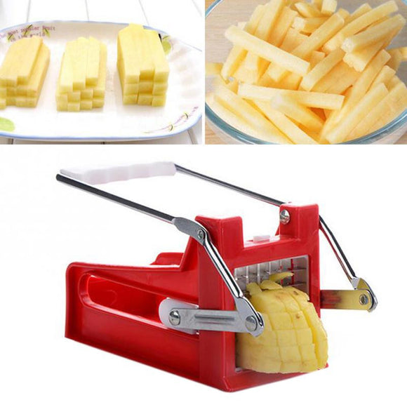 Stainless,Steel,French,Fries,Cutter,Potato,Chips,Strip,Cutting,Machine,Maker,Slicer,Chopper