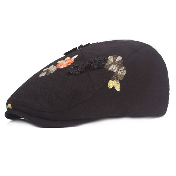 Women's,Cotton,Embroidered,Beret,Outdoor,Visor,Newsboy,Hunting