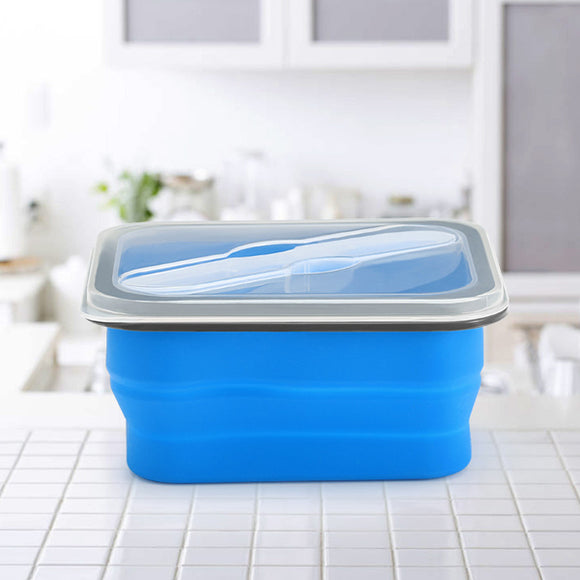 KCASA,Collapsible,Silicone,Lunch,Foldable,Bento,Container,Tableware