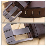 KCASA,Genuine,Leather,Men's,Casual,Waistband,Waist,Strap,Smooth