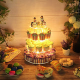 Layer,Stand,Wedding,Party,Cupcake,Display,Holder,String,Light,Decorations