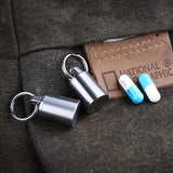 IPRee,Titanium,Alloy,Waterproof,Keychain,Medical,Bottle,Holder,Travel,Portable,Container