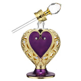 Vintage,Empty,Crystal,Metal,Purple,Heart,Perfume,Bottle,Filler,Glass,Collectible,Gifts