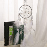 Handmade,Dream,Catcher,Feathers,Beads,Hanging,Decorations,Stars,String,Lights