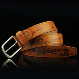 108CM,Leather,Printting,Leisure,Jeans,Waistband,Alloy,Buckle