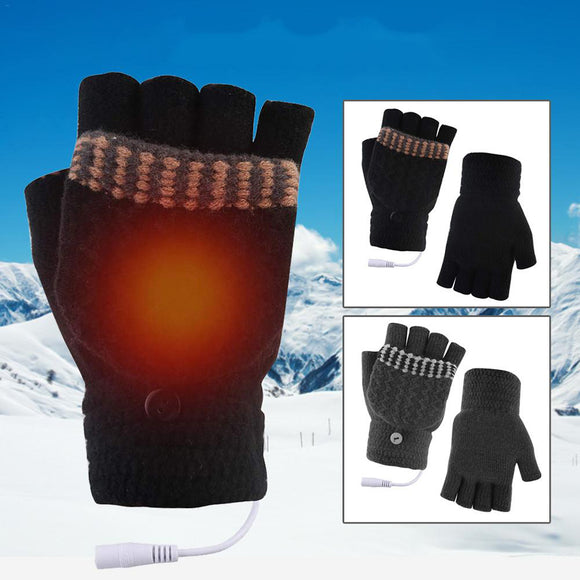 Electric,Heating,Gloves,Warmers,Winter,Mittens,Laptop,Fingerless,Heating,Gloves