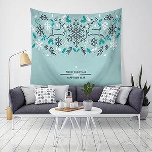 Loskii,Decoration,Christmas,Tapestry,Santa,Print,Hanging,Tapestry,Christmas,Decorations