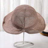 Women,Summer,Breathable,Pleated,Bucket,Visor,Collapsible,Fisherman