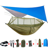 IPRee,300KG,Lightweight,Portable,Camping,Hammock,Awning,Mosquito,Canopy,Nylon,Hammocks,Waterproof,Straps,Shelter