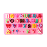 Alphabet,Silicone,Capital,Letter,Punctuation,Fondant,Biscuit,Mould