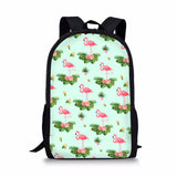 Flamingo,Backpack,Student,Travel,School,College,Shoulder,Handbag,Camping,Rucksack