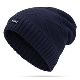 Unisex,Winter,Thickened,Velvet,Liner,Knitted,Outdoor,Casual,Baggy,Beanie