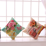 Retro,Style,Decoration,Cushion,Ccover,Square,Cotton,Linen,Pillow