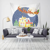 Loskii,Christmas,Tapestry,Santa,Print,Hanging,Tapestry,Decor,Christmas,Decorations