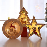 Light,Christmas,Decorations,Wooden,Ornaments