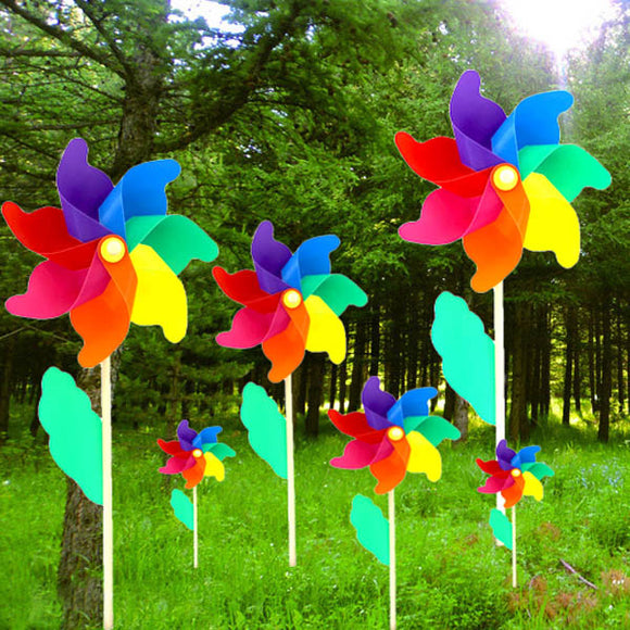 Colorful,Wooden,Windmill,Garden,Party,Wedding,Decoration