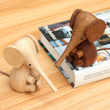 Adjustable,Handicraft,Elephant,Wooden,Animal,Smooth,Surface,Decorations