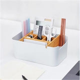 Bamboo,Large,Storage,Multifunctional,Desktop,Organizer,Office,Classified,Display