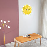 Loskii,CC094,Creative,Lemon,Clock,Clock,Quartz,Clock,Office,Decorations