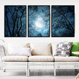 Miico,Painted,Three,Combination,Decorative,Paintings,Clouds,Decoration