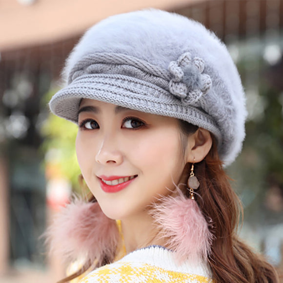 Womens,Leisure,Winter,Velvet,Beret,Outdoor,Thicken