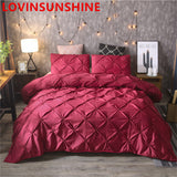 Manual,Pinch,Pleat,Duvet,Cover,Solid,Color,Polyester,Fabric,Bedding