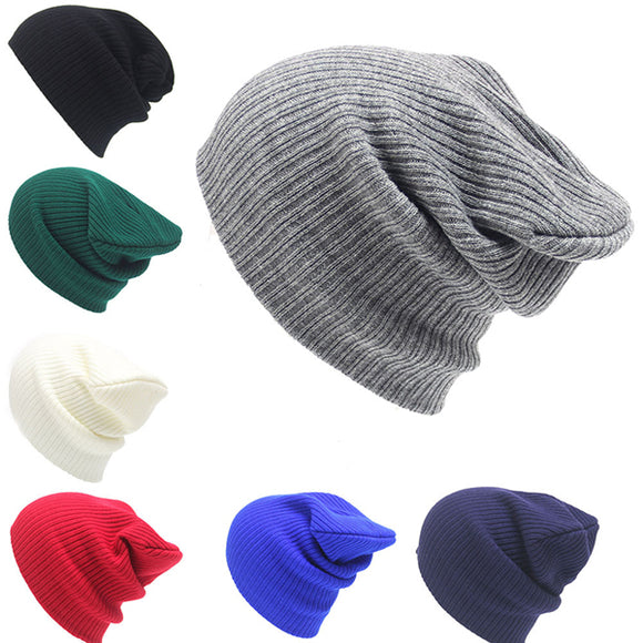 Winter,Casual,Knitted,Skullies,Beanies,Elastic,Women