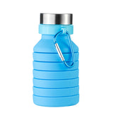 550ML,Silicone,Folding,Water,Bottle,Outdoor,Travel,Hiking,Running,Collapsible,Water,Bottle,Carabiner