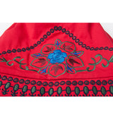 Women,Ethnic,Embroidery,Cotton,Beanie,Vintage,Flower,Pattern,Elastic,Adjustable