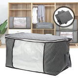 Large,Capacity,Bedding,Foldable,Clothes,Storage,Organizer,Reinforced,Handle,Fabric,Strong,Zipper,Space,Saver,Blanket,Quilt,Closet,Organizer,Holder