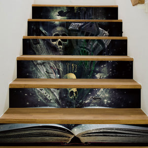 Miico,LT003,Halloween,Stair,Sticker,Horror,Stair,Sticker,Removable,Sticker,Halloween,Sticker