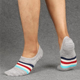 Combed,Cotton,Athletic,Socks,Silicone,Outdoor,Stripe,Deodorization,Ankle
