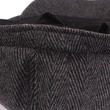 Winter,Classic,Vintage,Pinstripe,Twill,Beret,Peaked,Gentlemen