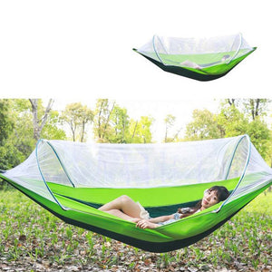 Person,260x150cm,Hammock,Netting,Mosquito,Automatic,Ultralight,Folding,Swing,Sleeping,Camping,Hiking,Travel,300kg