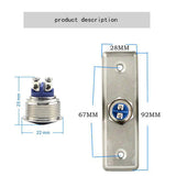 92x28mm,Stainless,Steel,Doorbell,Button,Switch,Touch,Panel