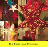 Christmas,Laser,Paper,Hanging,Decoration,Folding,Handmade,Pentagram,Christmas,Decor