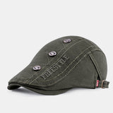 Newly,Cotton,Metal,Decoration,Fashion,Casual,Outdoor,Retro,Breathable,Visor,Beret,Forward