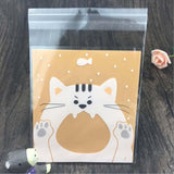 10*10,Creative,Cookie,Cartoon,Candy,Baking,Plastic,Ziplock,Packing