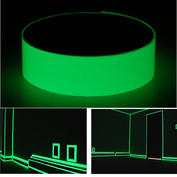 12mmx10m,Photoluminescent,Darkness,Egress,Safety,Bright,Green,Decorations