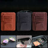 Multiple,Layers,Glasses,Folder,Leather,Visor,Holder,Storage