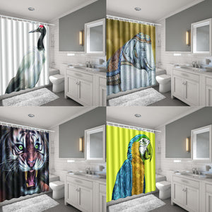 Waterproof,Fabric,Scenery,Bathroom,Shower,Curtain,Panel,Sheer,Toilet,Cover